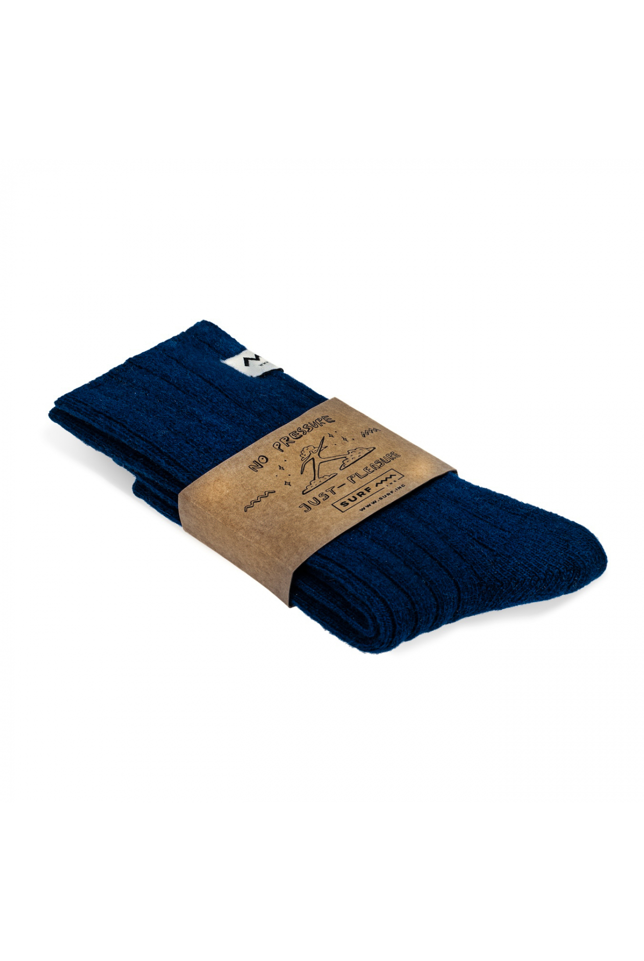 Just Pleasure Wool Socks - Deep Blue