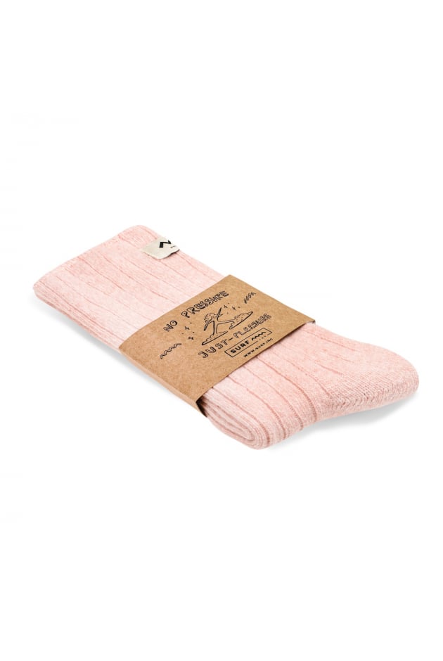 Just Pleasure Wool Socks - Light Pink Just Pleasure Wool Socks - Light Pink