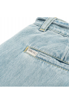 Strap Denim Pants - Light Blue