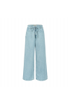 Strap Denim Pants - Light Blue