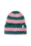 Flip Drip Beanie - Petrol & Pink Kush