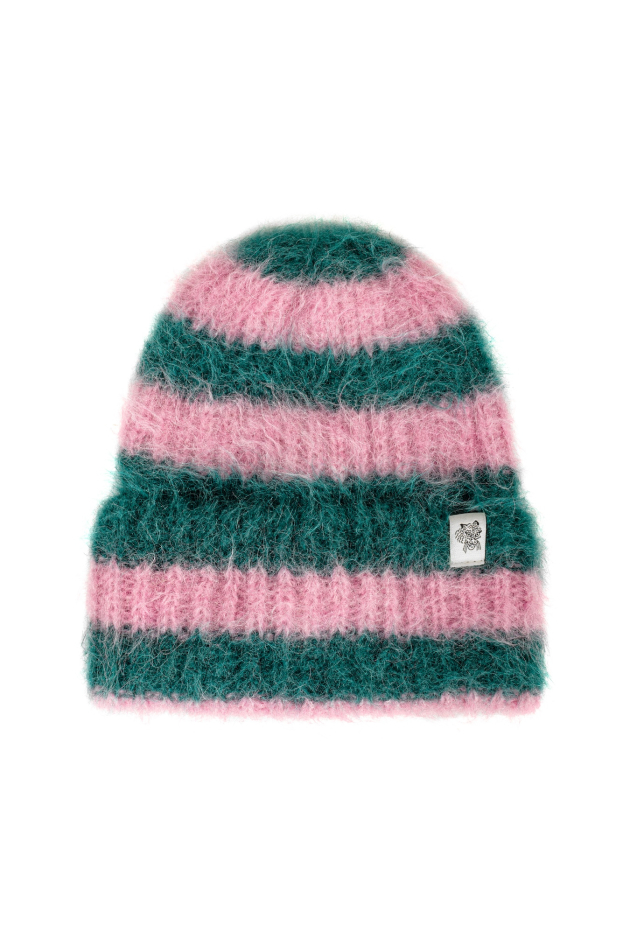 Flip Drip Beanie - Petrol & Pink Kush Flip Drip Beanie - Petrol & Pink Kush