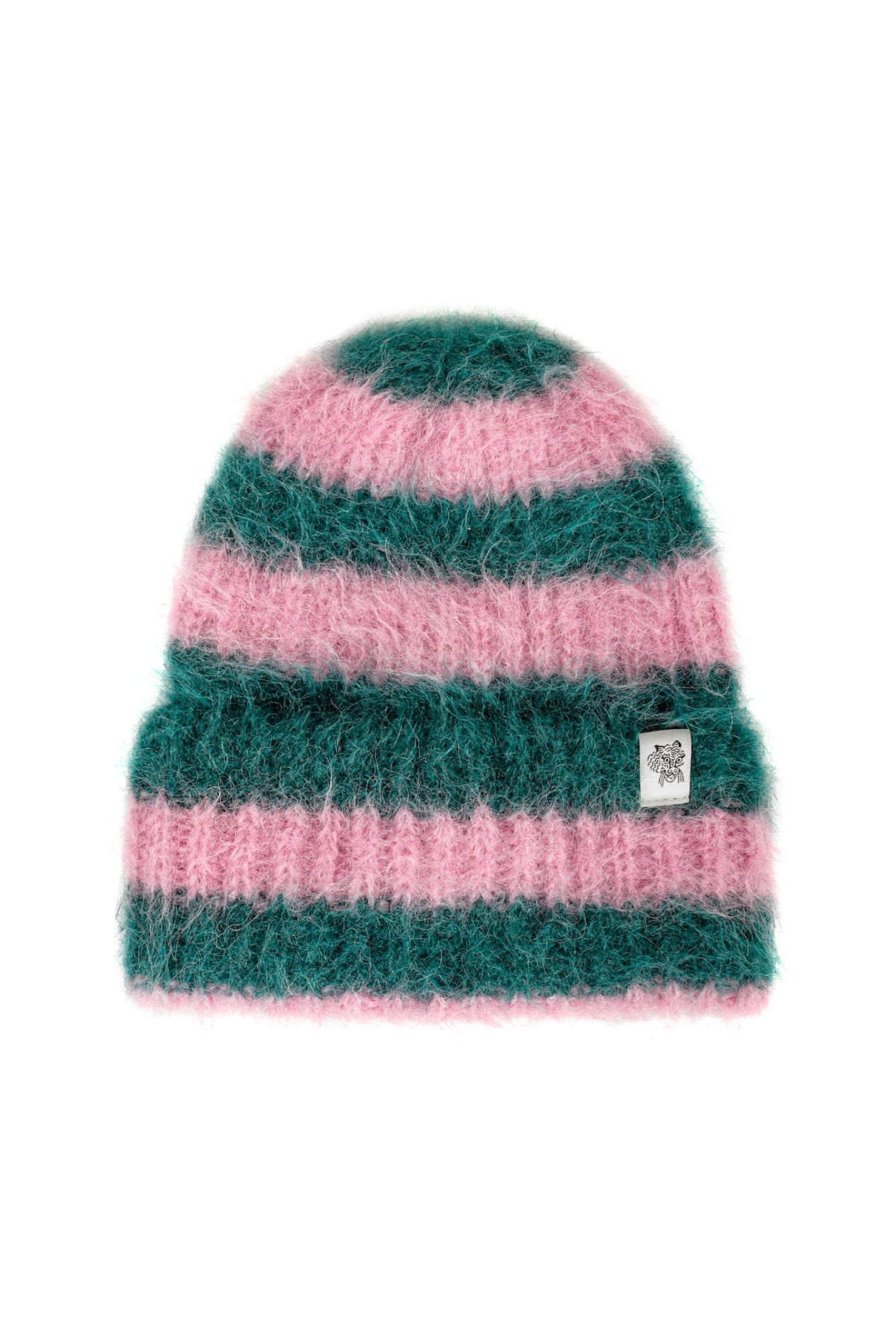 Flip Drip Beanie - Petrol & Pink Kush