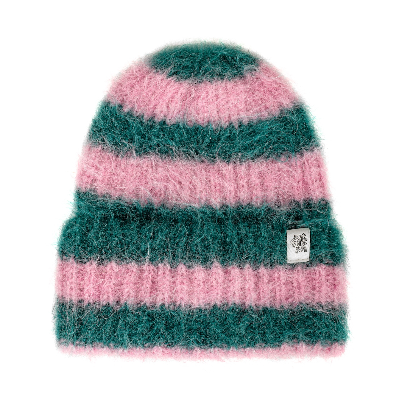 Flip Drip Beanie - Petrol & Pink Kush