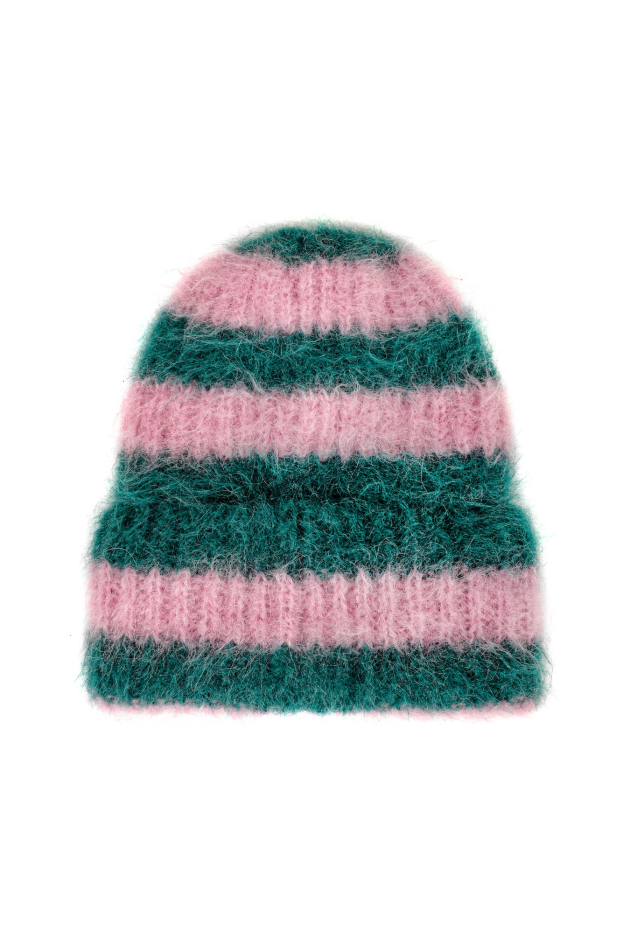 Flip Drip Beanie - Petrol & Pink Kush Flip Drip Beanie - Petrol & Pink Kush