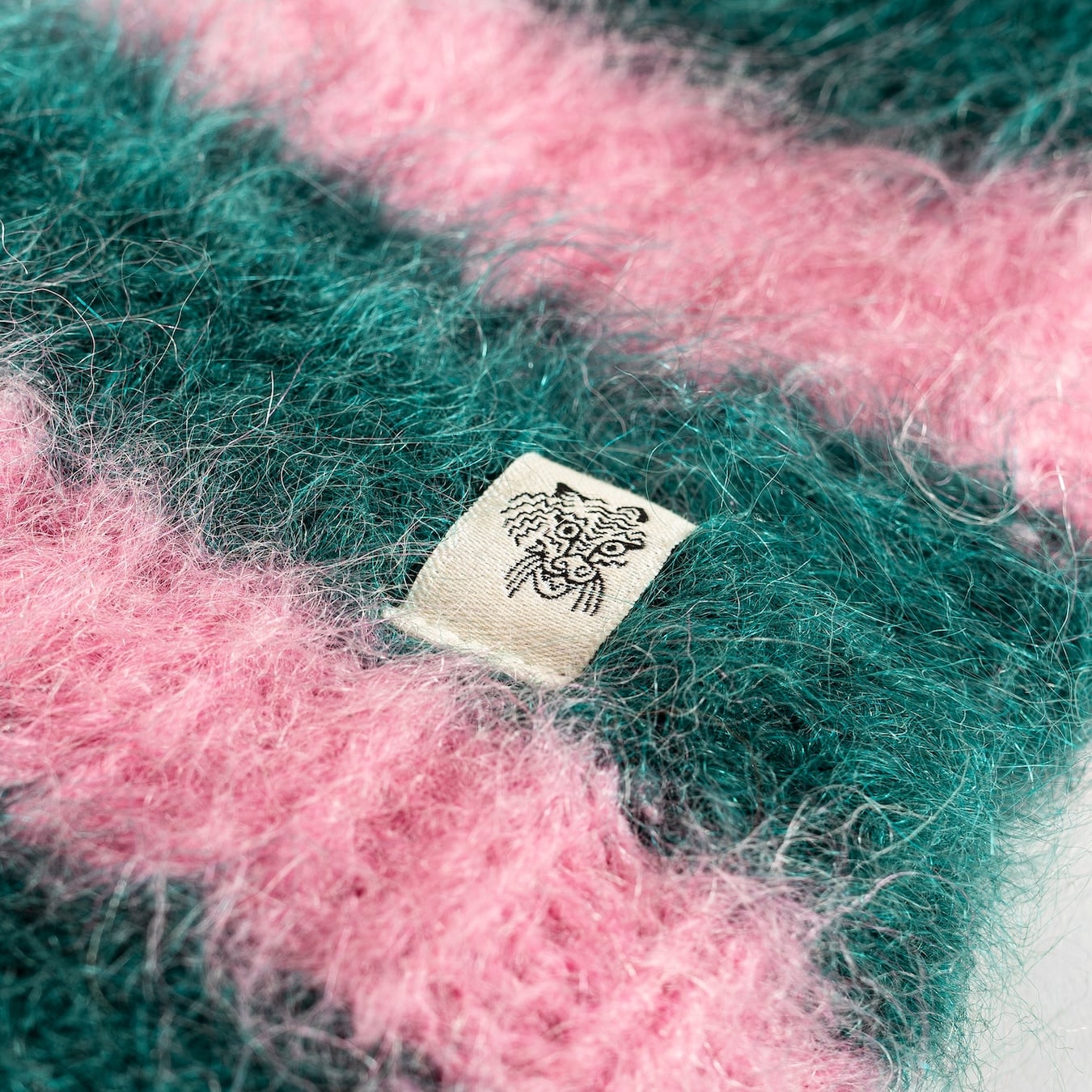 Flip Drip Beanie - Petrol & Pink Kush