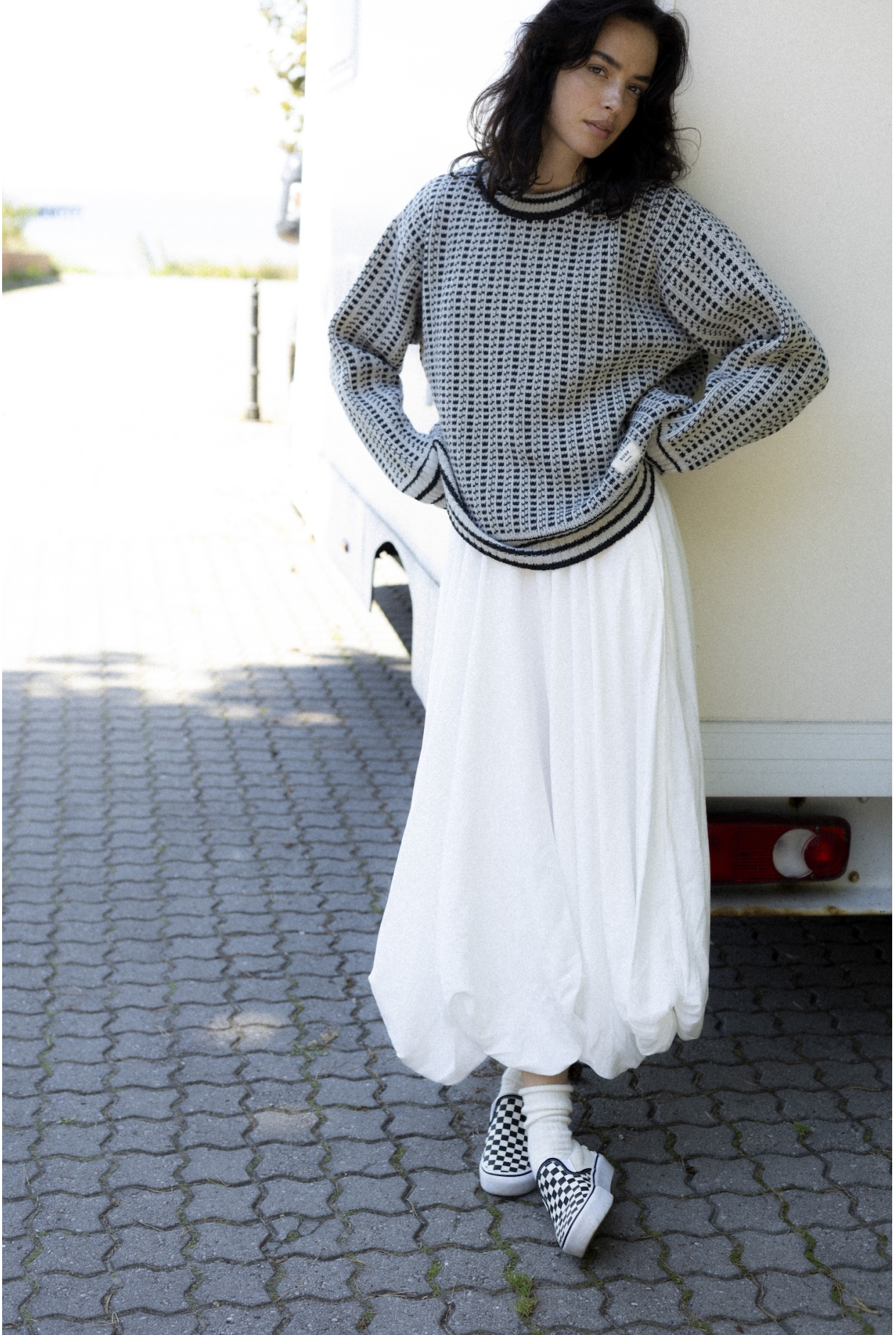 Bauble Ankle Skirt - Super Natural Bauble Ankle Skirt - Super Natural