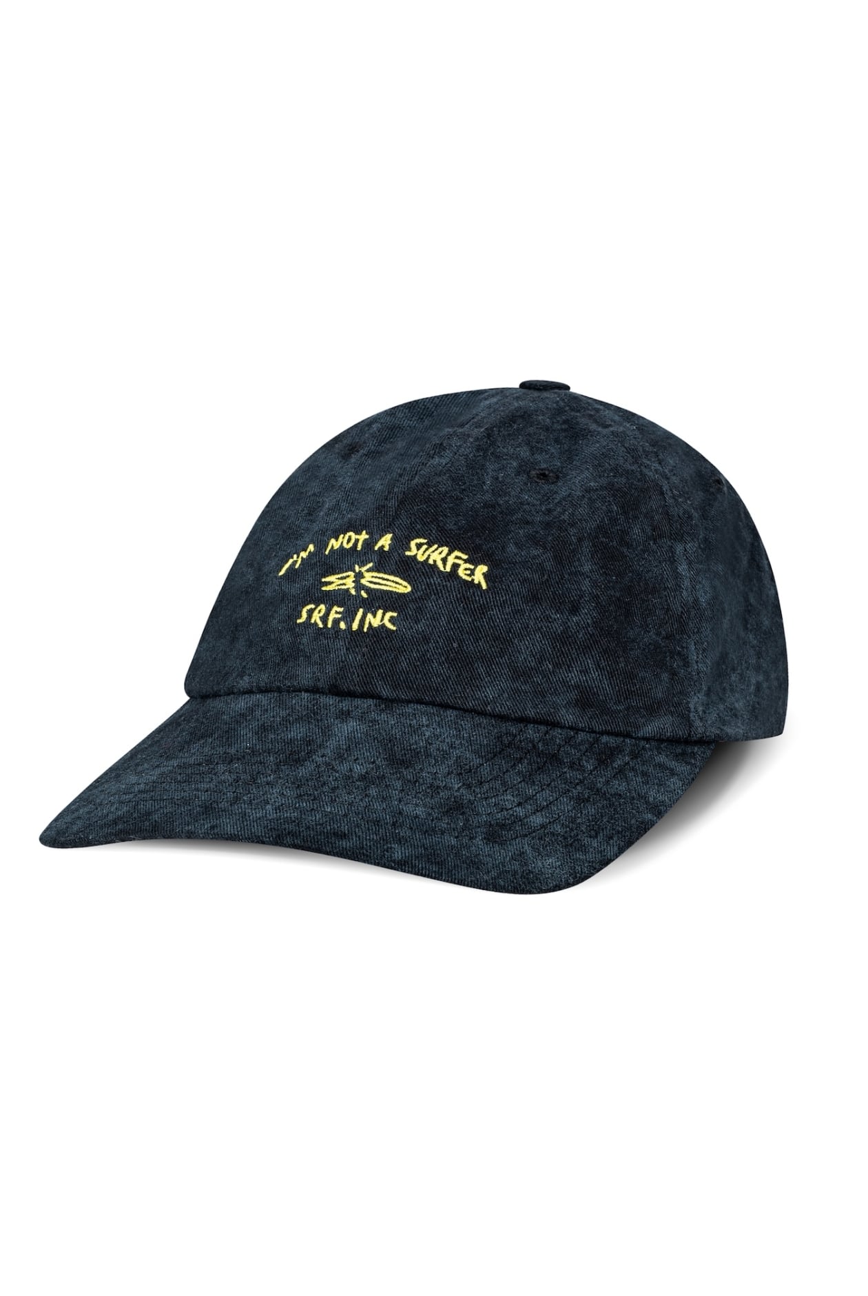Not A Surfer Washed Cap - Acid Black And Mellow Yellow