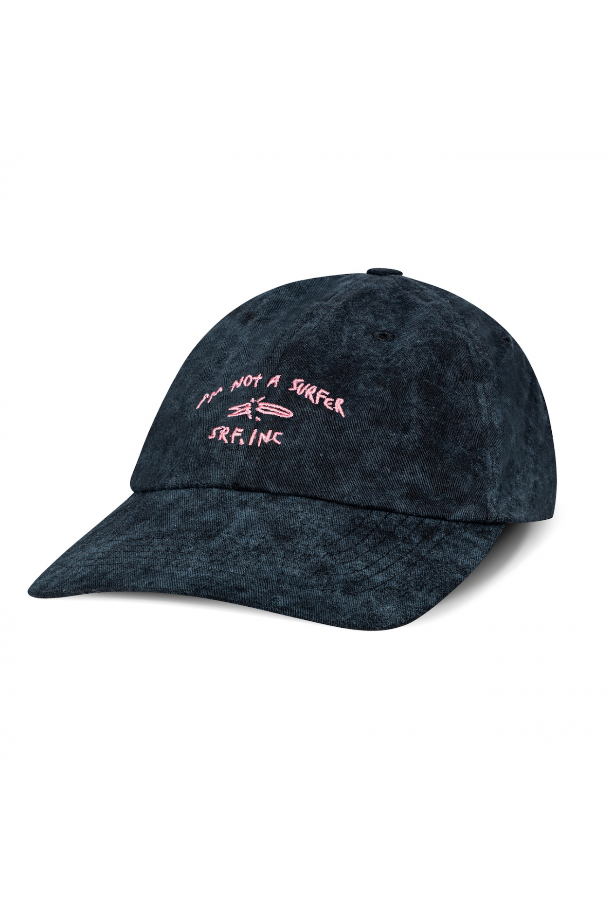 Not A Surfer Washed Cap - Acid Black And Dirty Pink Not A Surfer Washed Cap - Acid Black And Dirty Pink