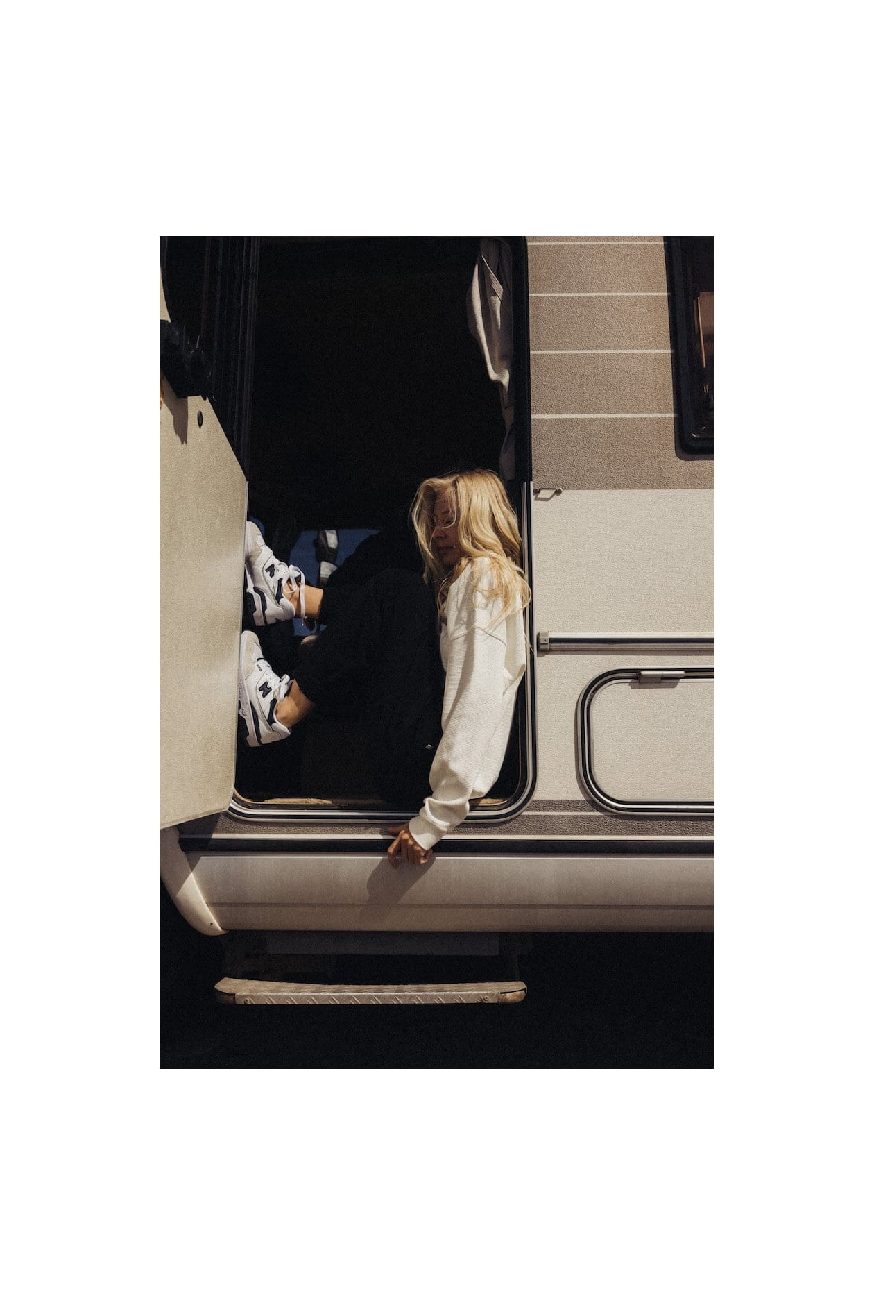 Waffle Hoodie - Vintage White