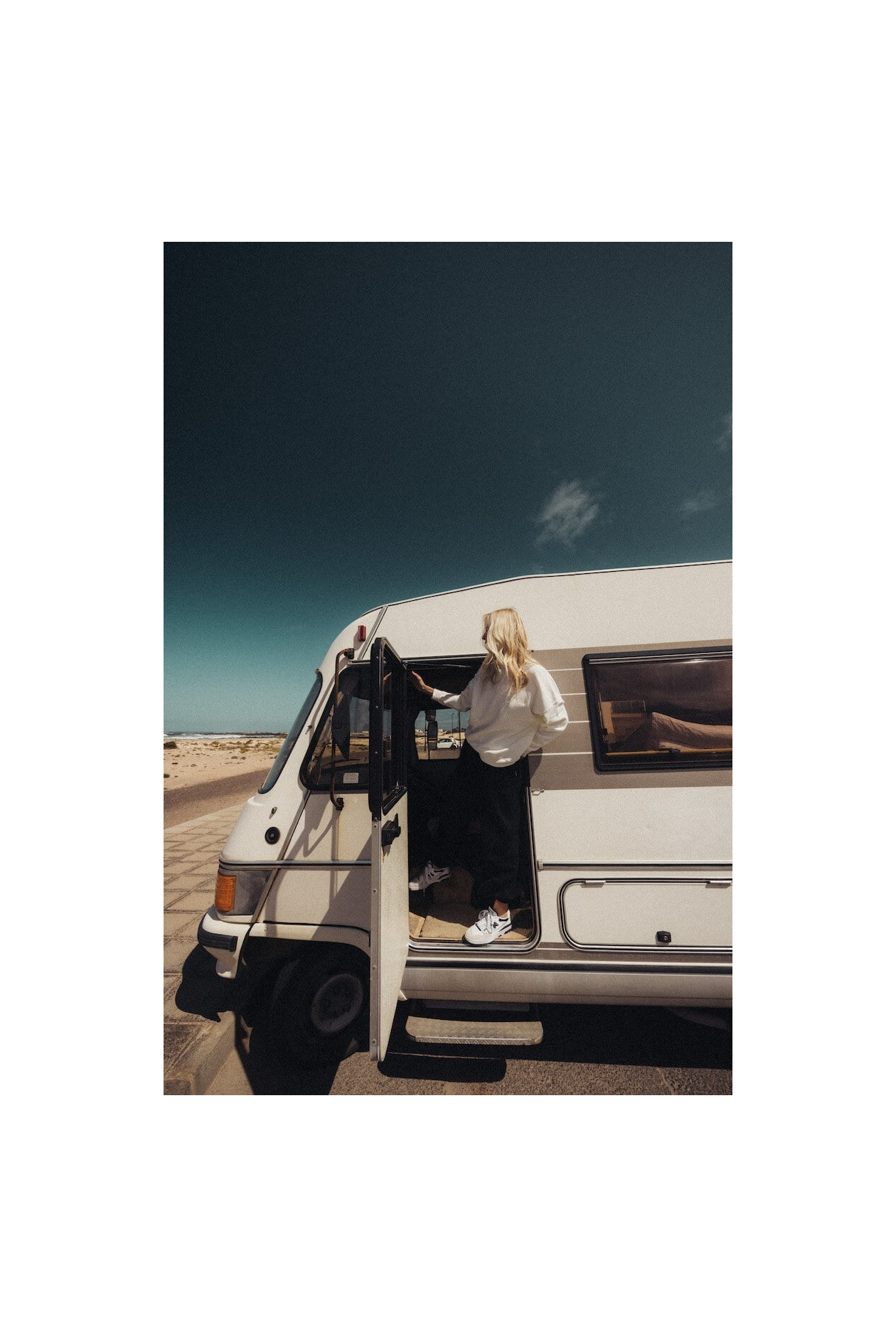 Waffle Hoodie - Vintage White