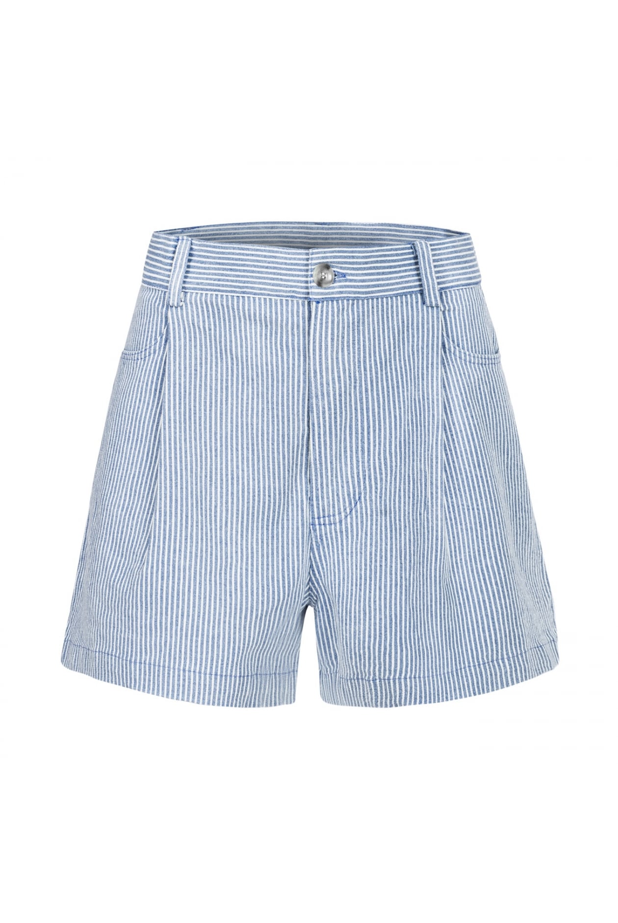 Denim Stripe Shorts - Light Blue | Surf Inc.