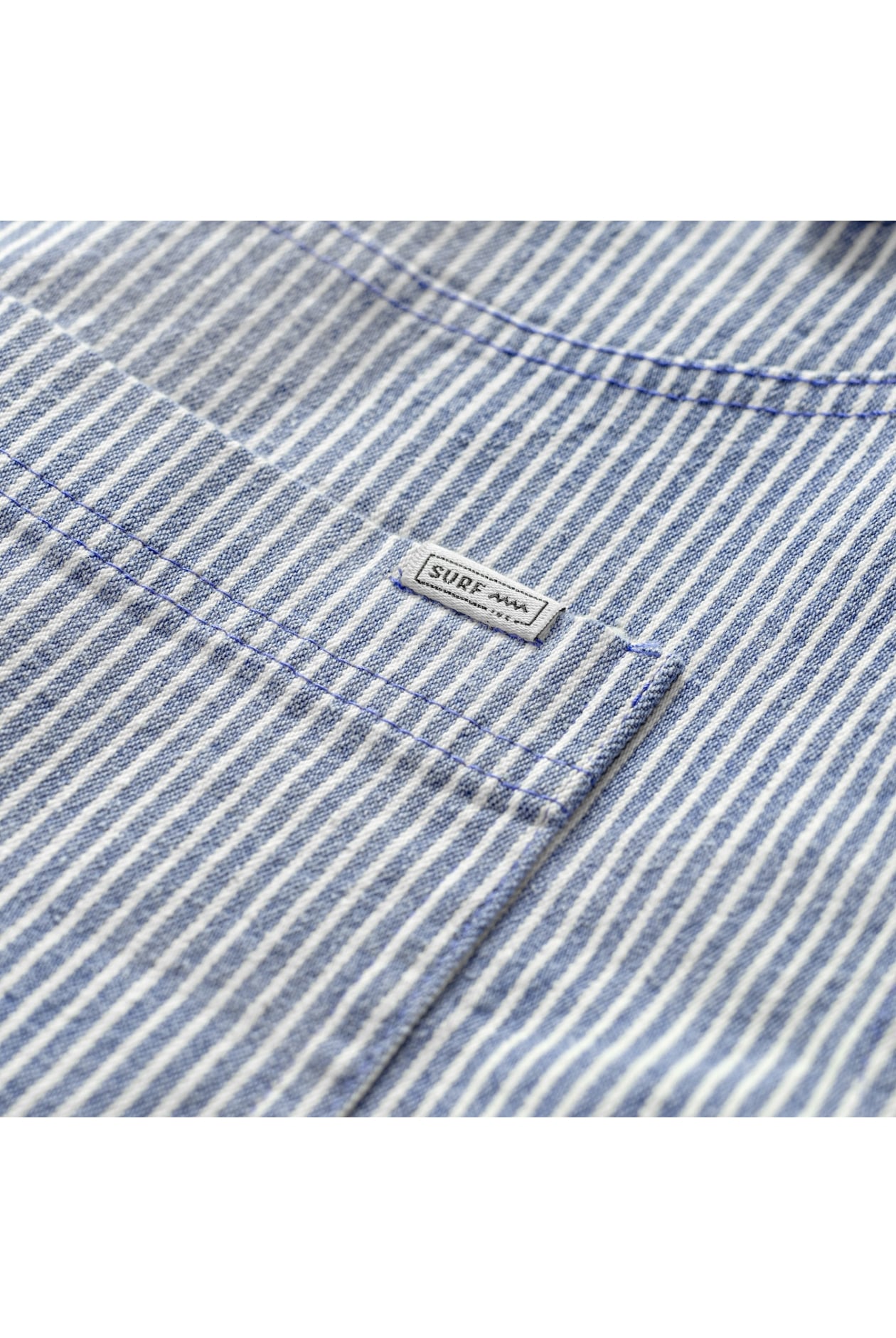 Denim Stripe Shorts - Light Blue | Surf Inc.