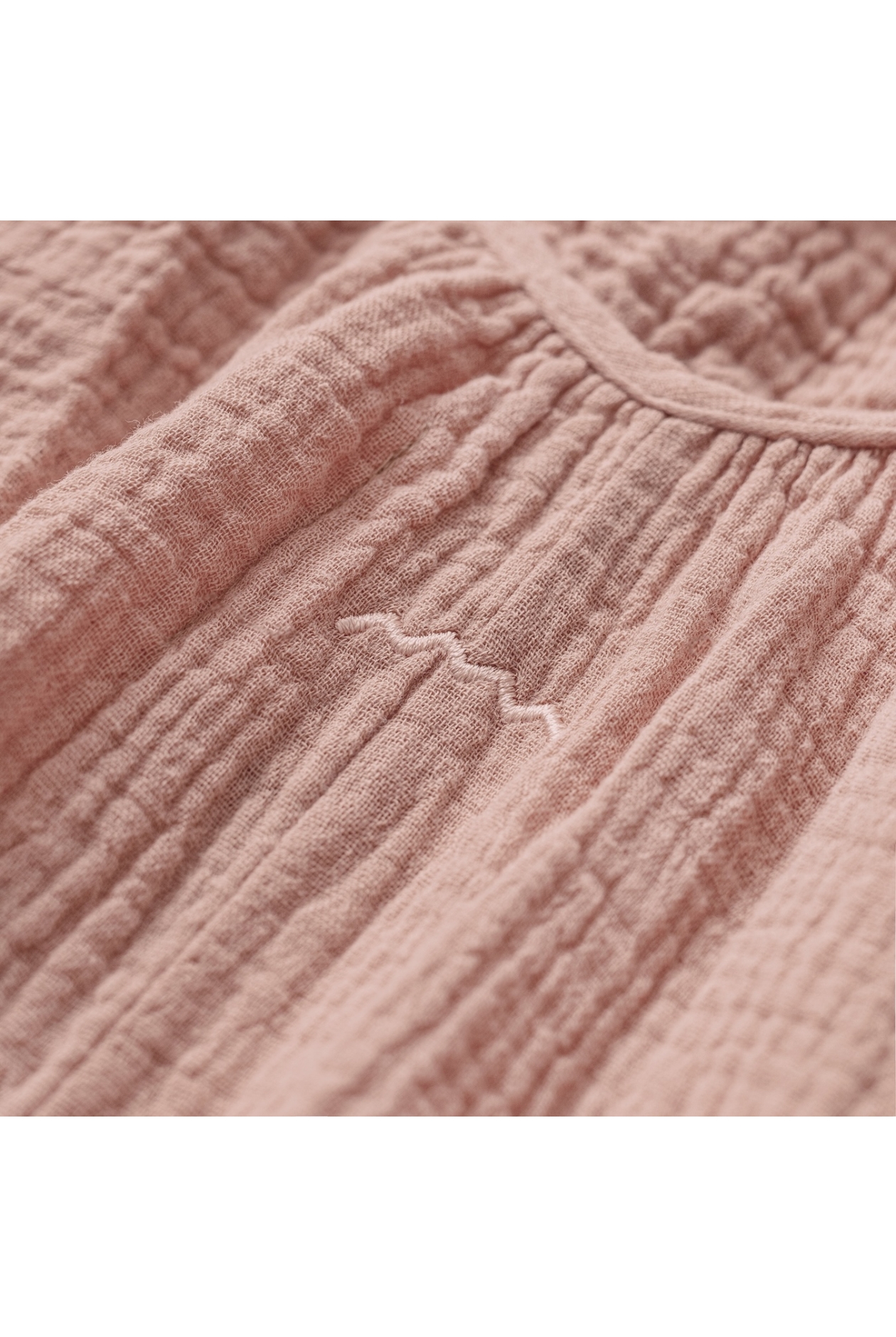 Ankle Loose Muslin Dress - Peach Fuzz Ankle Loose Muslin Dress - Peach Fuzz