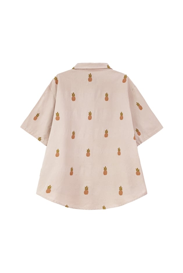 Tropical Pineapple Shirt - Vintage White Tropical Pineapple Shirt - Vintage White