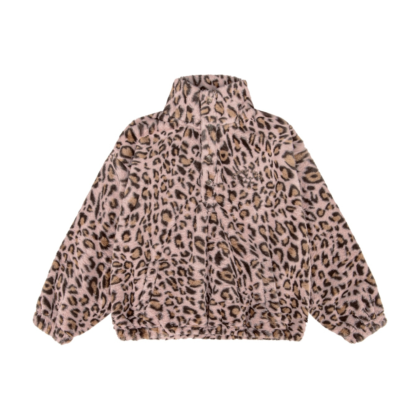 Wild Fuzz High Neck Sweat - Pink Kush