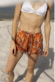 Floral Ethereal Shorts - Orange Haze Floral Ethereal Shorts - Orange Haze