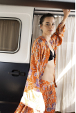 Floral Kimono - Orange Haze | Surf Inc. Floral Kimono - Orange Haze | Surf Inc.