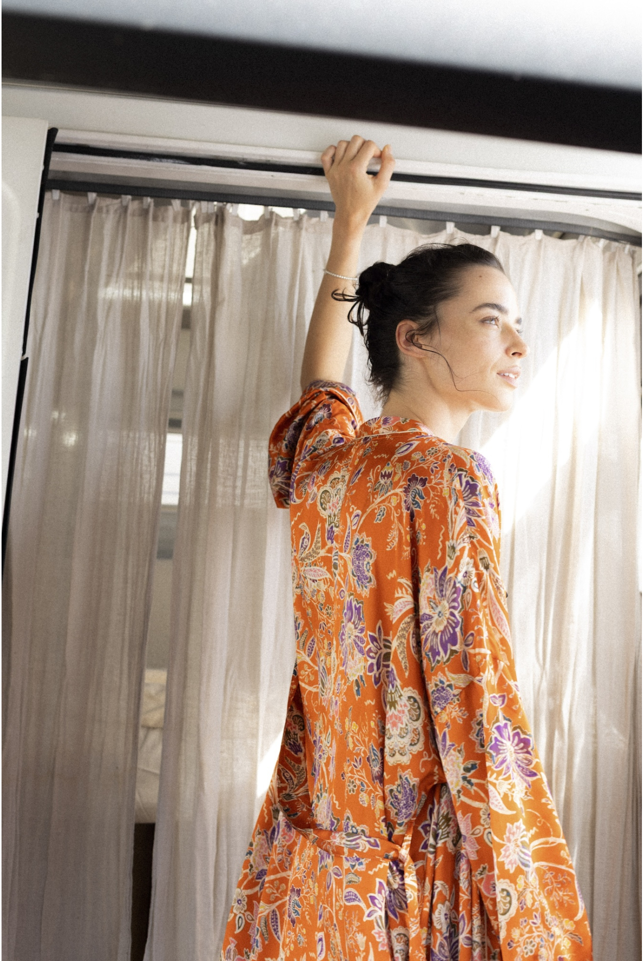 Floral Kimono - Orange Haze | Surf Inc.