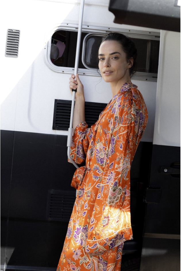 Floral Kimono - Orange Haze | Surf Inc. Floral Kimono - Orange Haze | Surf Inc.