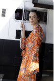 Floral Kimono - Orange Haze | Surf Inc. Floral Kimono - Orange Haze | Surf Inc.