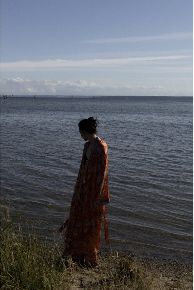 Floral Kimono - Orange Haze | Surf Inc. Floral Kimono - Orange Haze | Surf Inc.