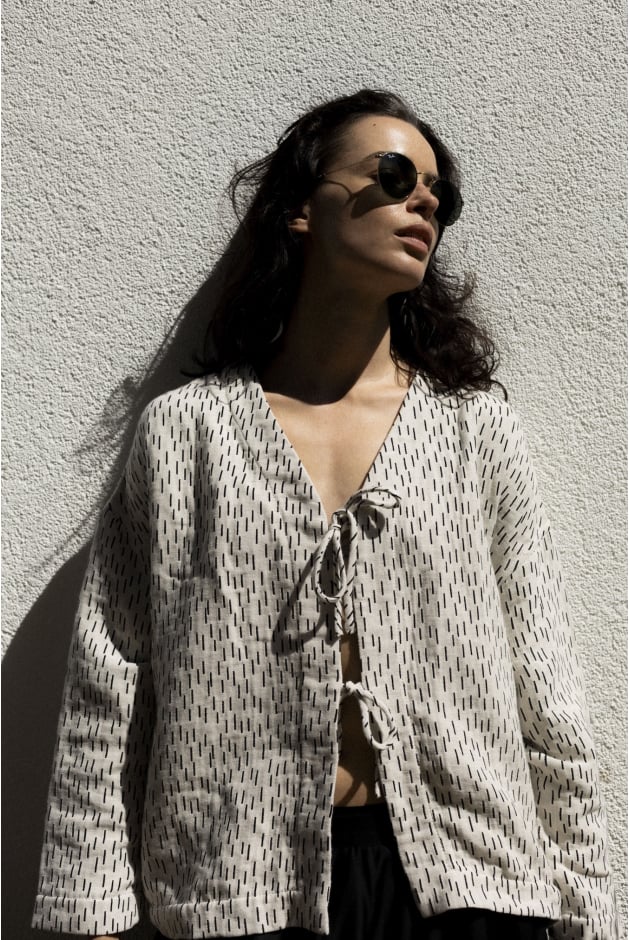 Sprinkle Mini Jacket - Vintage White & Space Sprinkle Mini Jacket - Vintage White & Space