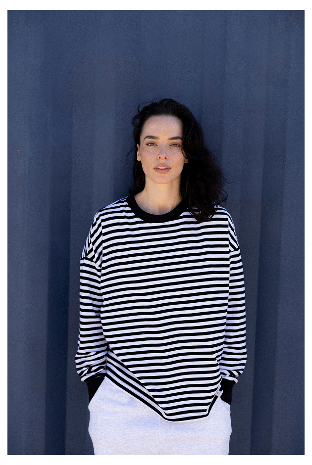 No Gripe Just Stripe LS - Space Black No Gripe Just Stripe LS - Space Black