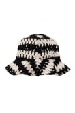 Zebra Crochet Bucket Hat - Super Natural - Cappelli Zebra Crochet Bucket Hat - Super Natural - Cappelli