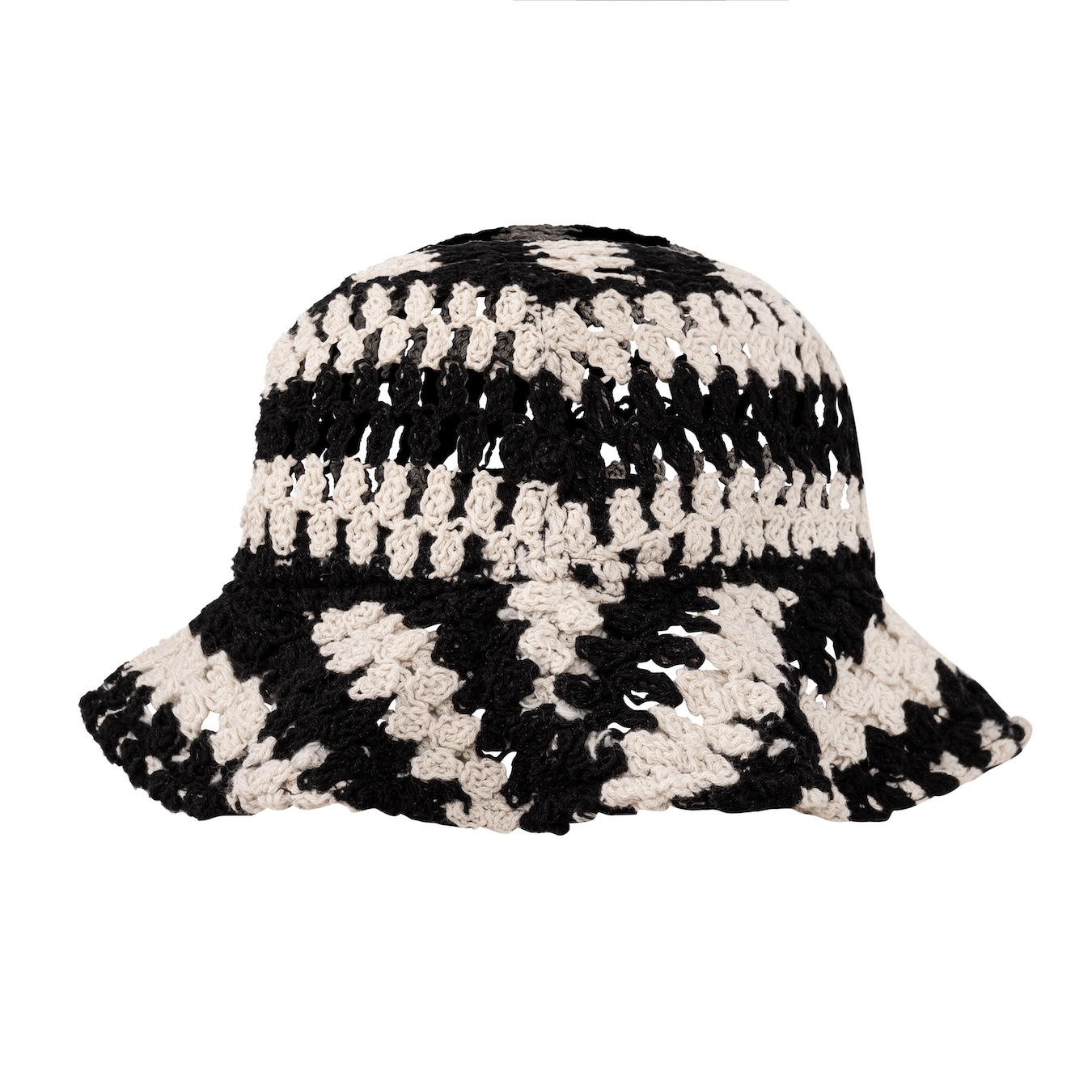 Zebra Crochet Bucket Hat - Super Natural - Cappelli Zebra Crochet Bucket Hat - Super Natural - Cappelli