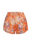 Floral Ethereal Shorts - Orange Haze