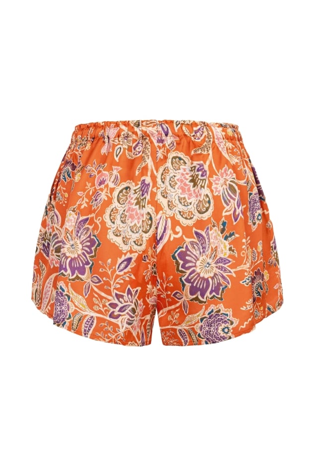Floral Ethereal Shorts - Orange Haze Floral Ethereal Shorts - Orange Haze