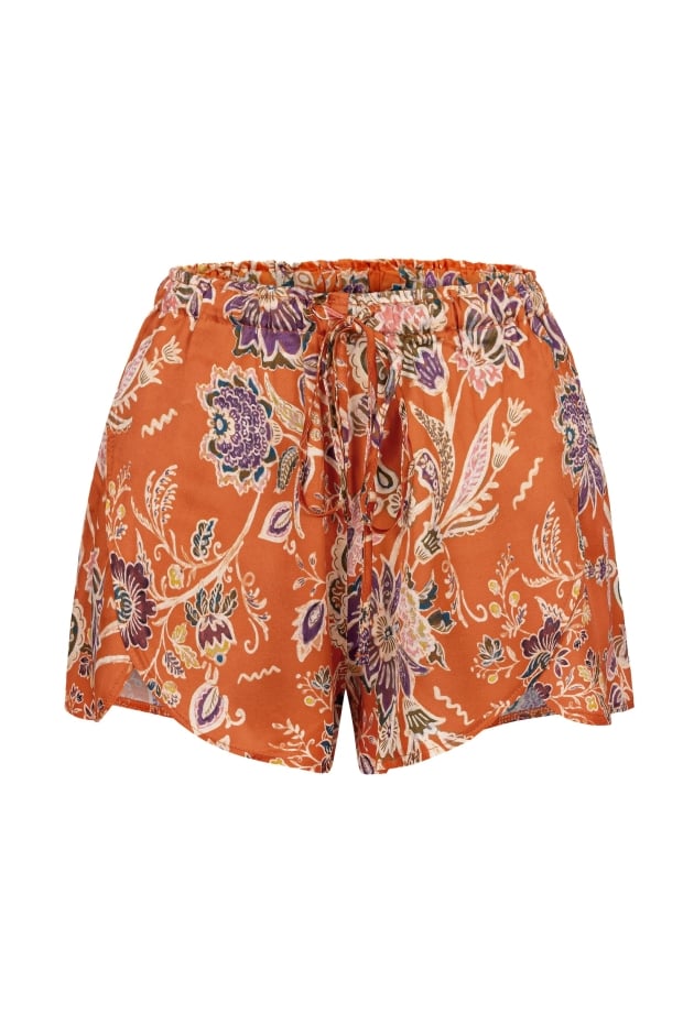 Floral Ethereal Shorts - Orange Haze Floral Ethereal Shorts - Orange Haze