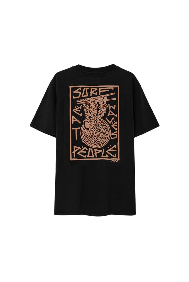 Surf Ramen Tee - Acid Black | Surf Inc. Surf Ramen Tee - Acid Black | Surf Inc.
