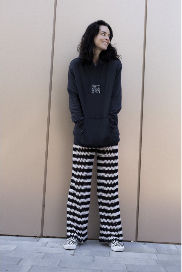 Zebra Crochet Pants - Super Natural Zebra Crochet Pants - Super Natural