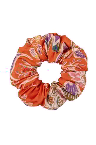 Floral Hair Scrunchie -...