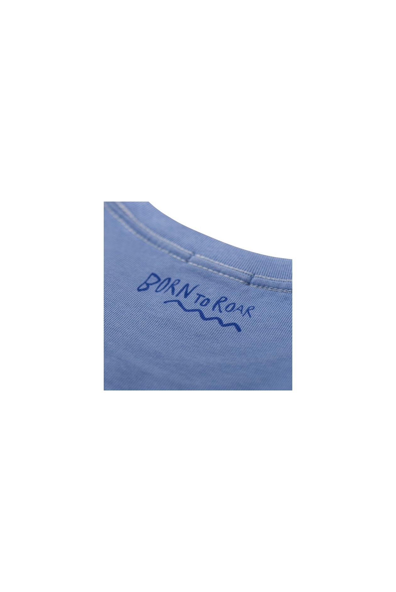 Born To Roar Box Tee - Denim Blue Born To Roar Box Tee - Denim Blue