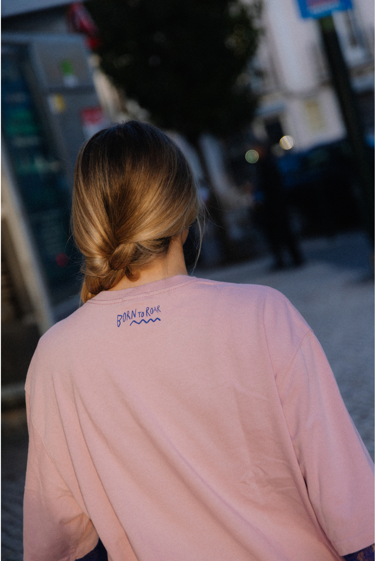 Born To Roar Box Tee - Pink Kush Born To Roar Box Tee - Pink Kush