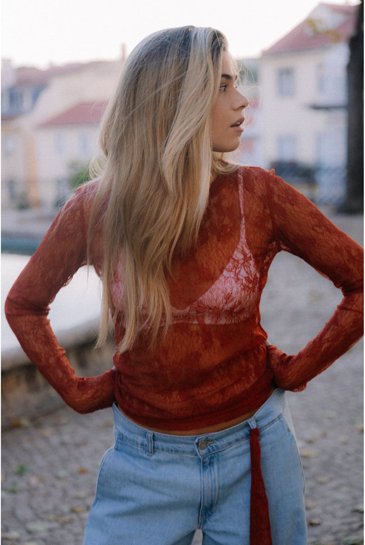 Lace Breaker Longsleeve - Terra Lace Breaker Longsleeve - Terra