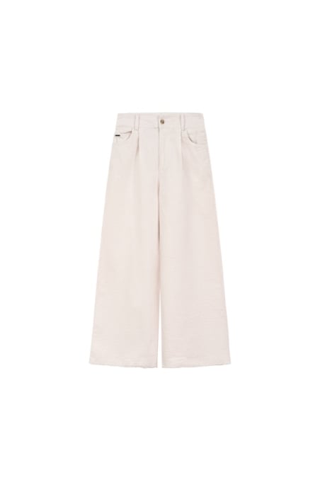 Cord Wide Leg Pants - Vintage White Cord Wide Leg Pants - Vintage White