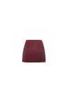 Mini Cupro Skirt - Burgundy