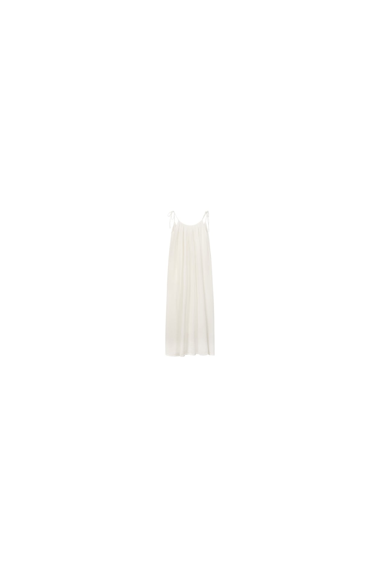 Ankle Loose Muslin Dress - Super Natural