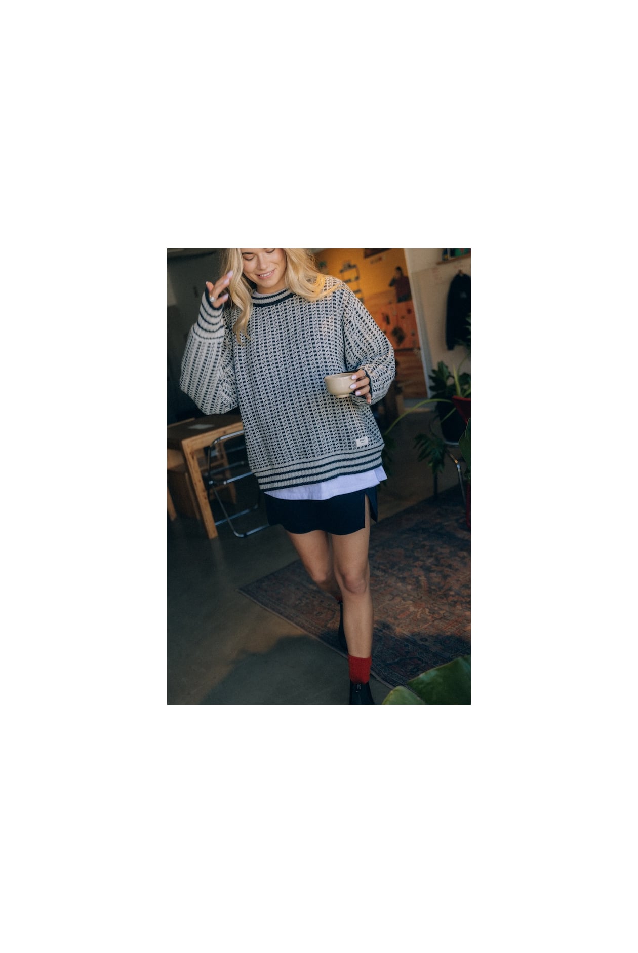 Mini Cupro Skirt - Space Black Mini Cupro Skirt - Space Black