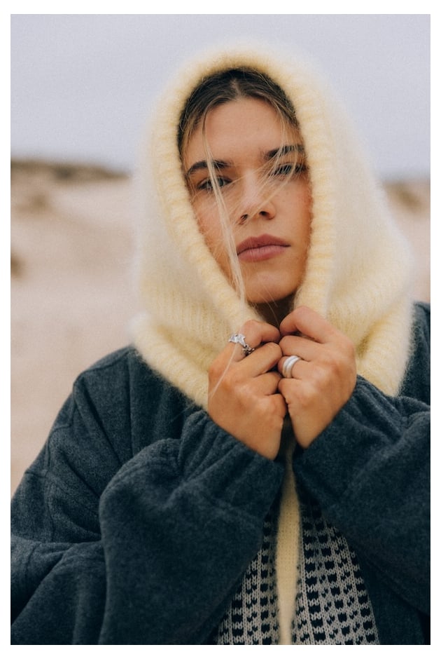 Ubrania Damskie  | Wool Fluffy Balaclava - Mellow Yellow | Surf Inc.