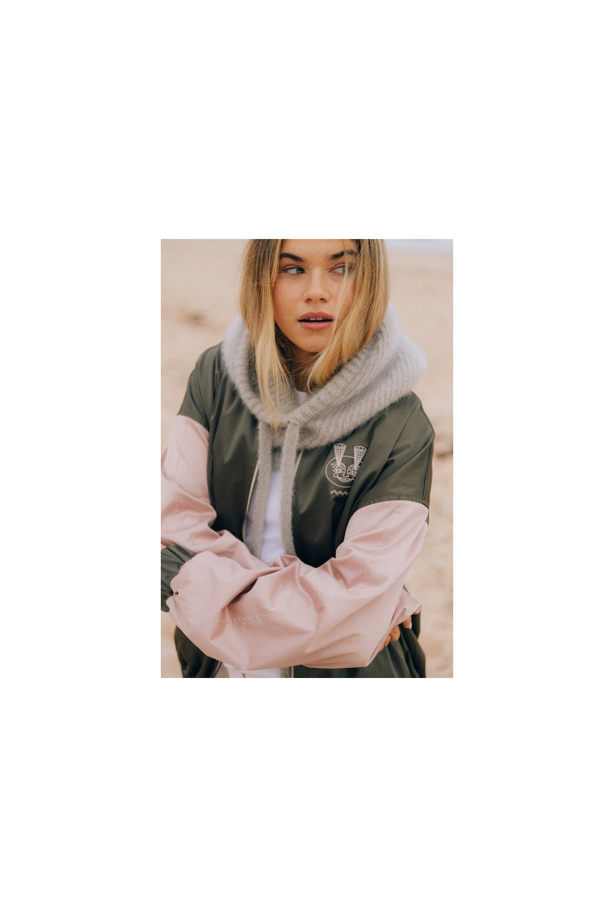 Wool Fluffy Balaclava - Light Grey Wool Fluffy Balaclava - Light Grey