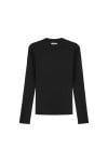Stripe Lyocell Longsleeve - Space Black - Longsleeves