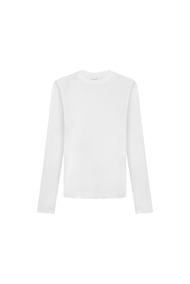 Kobieta  | Stripe Lyocell Longsleeve - Paper White | Surf Inc.