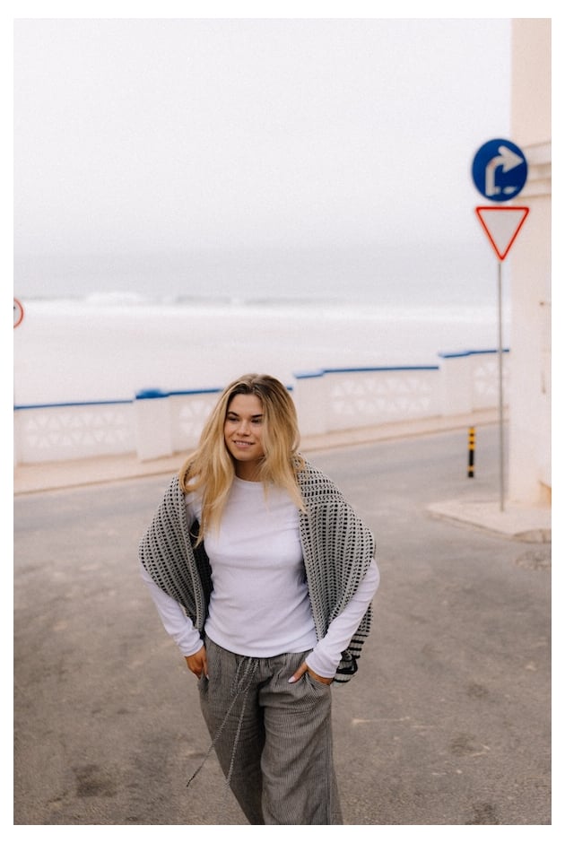 Stripe Lyocell Longsleeve - Paper White Stripe Lyocell Longsleeve - Paper White