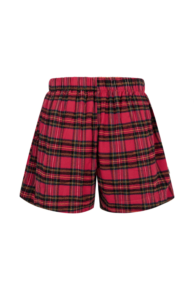 Foggy Mood Flannel Shorts - Formula Red Foggy Mood Flannel Shorts - Formula Red