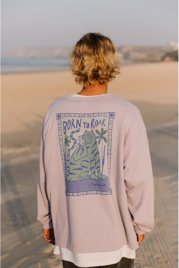 UBRANIAMęskie  | Born To Roar LS - Purple Haze | Surf Inc.